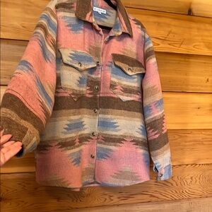 Southwestern Patterned Women's thick Jacket